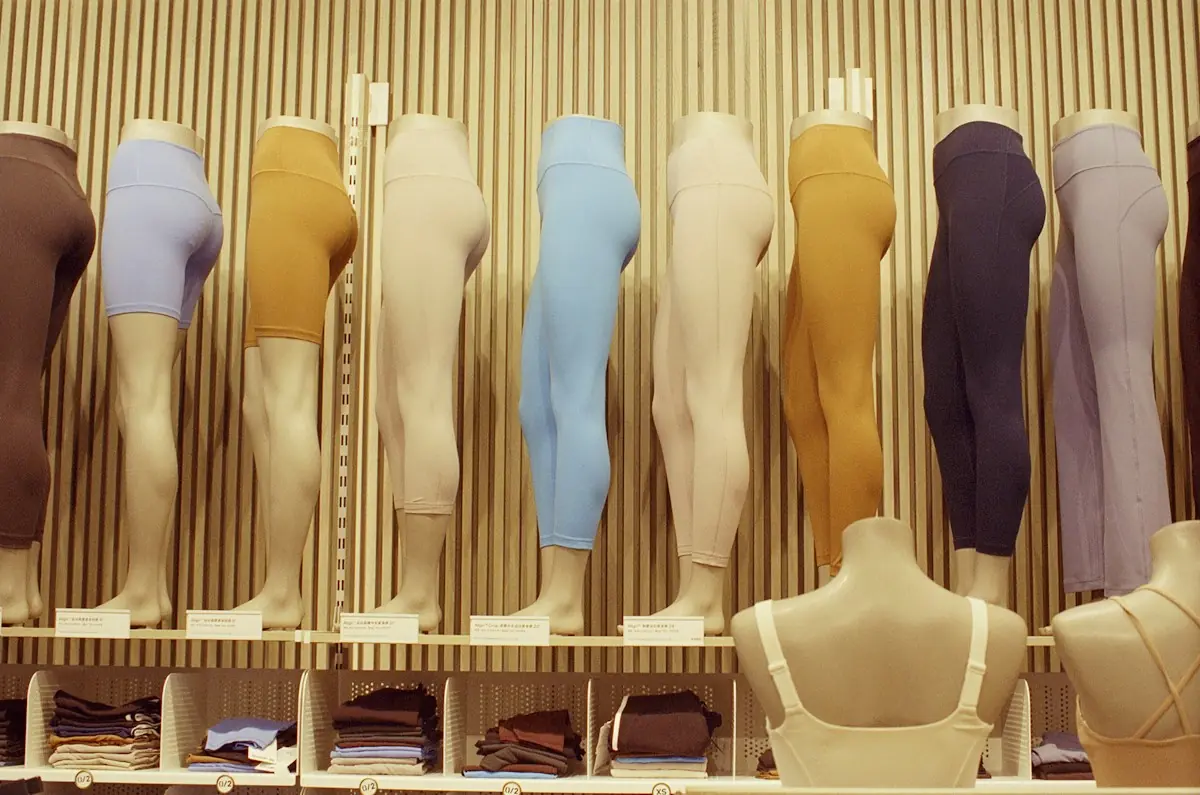 Leggings and Activewear on display
