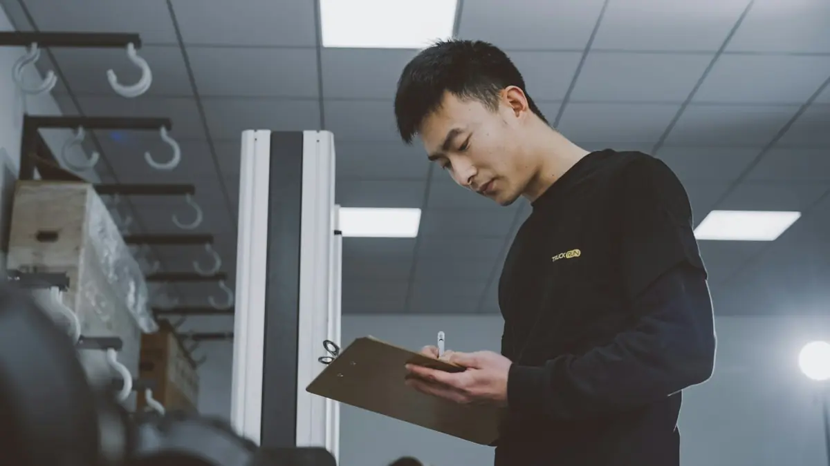 Auditor holding a clipboard